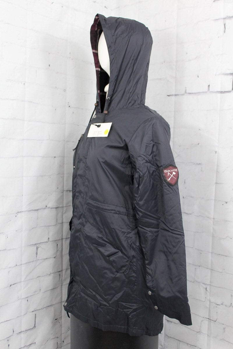 Women's Snow Jacket with Water-Resistant Shell & Insulation - Black, Medium