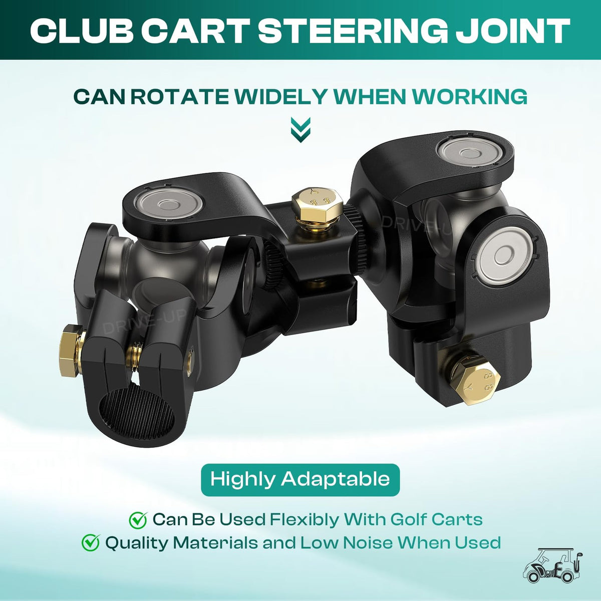 Golf Cart Steering Joint for Club Car DS - Black Replacement Part