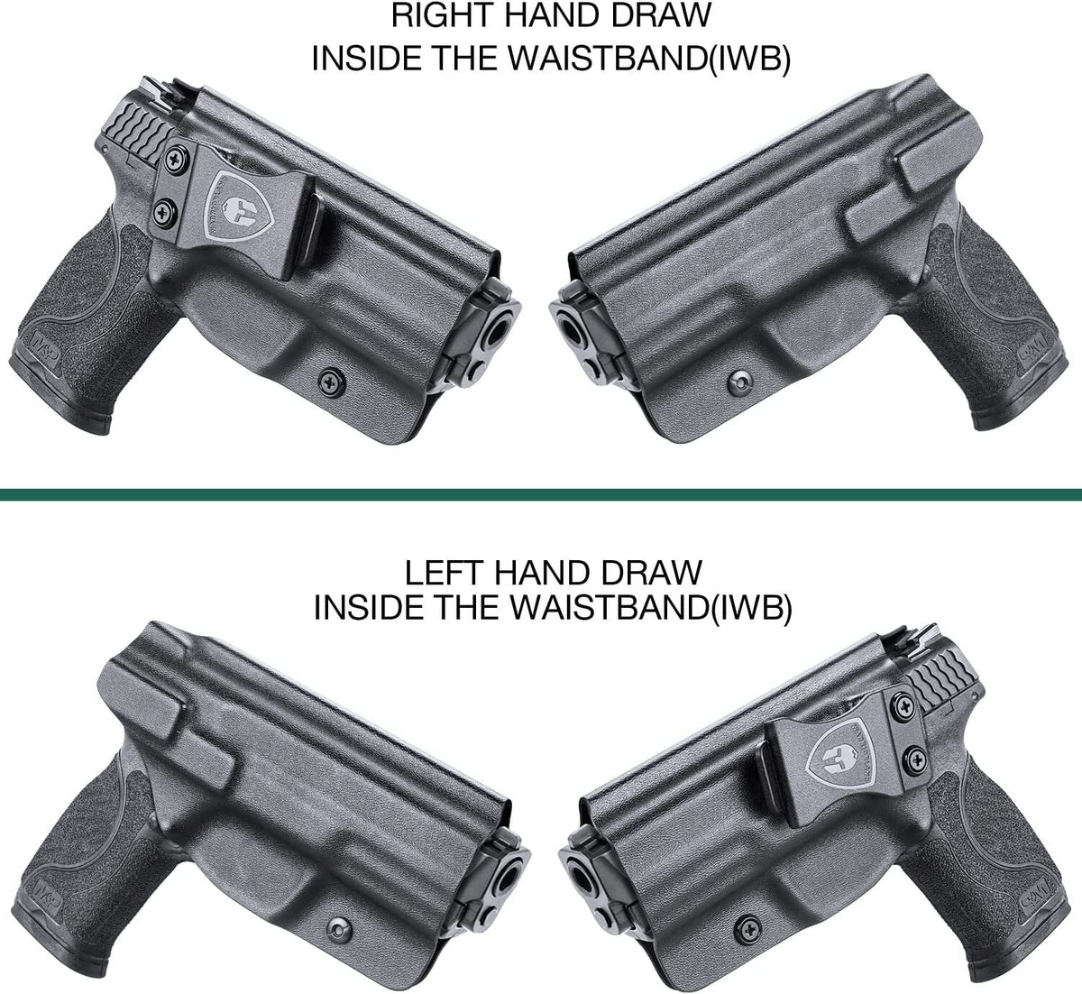 IWB Kydex Holster for S&W M&P 9mm/40 Full Size & Compact - Right Hand