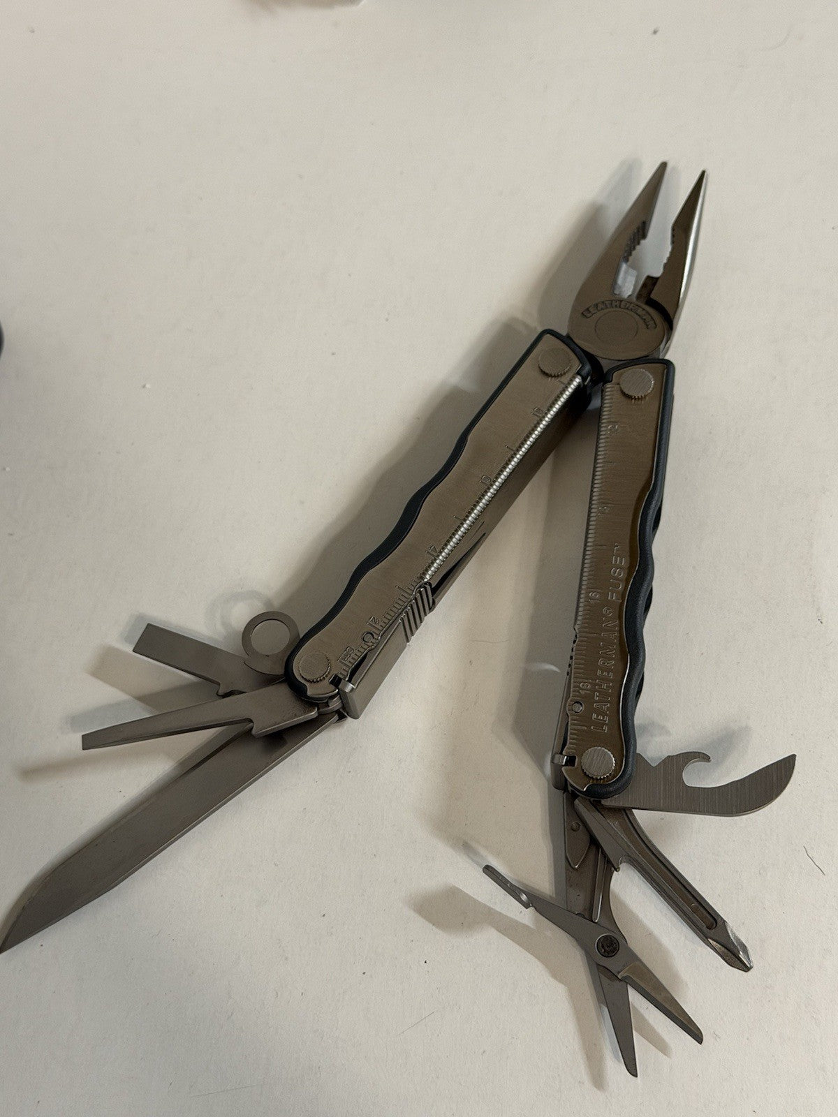 Leatherman Fuse Stainless Steel Multi-Tool Pliers with Leather Sheath
