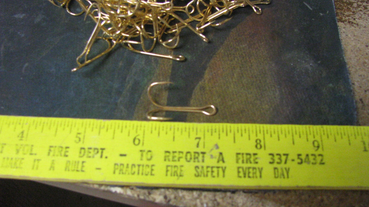 Mustad Double Fishing Hooks Gold Size 1, 50 Pack - Free Shipping