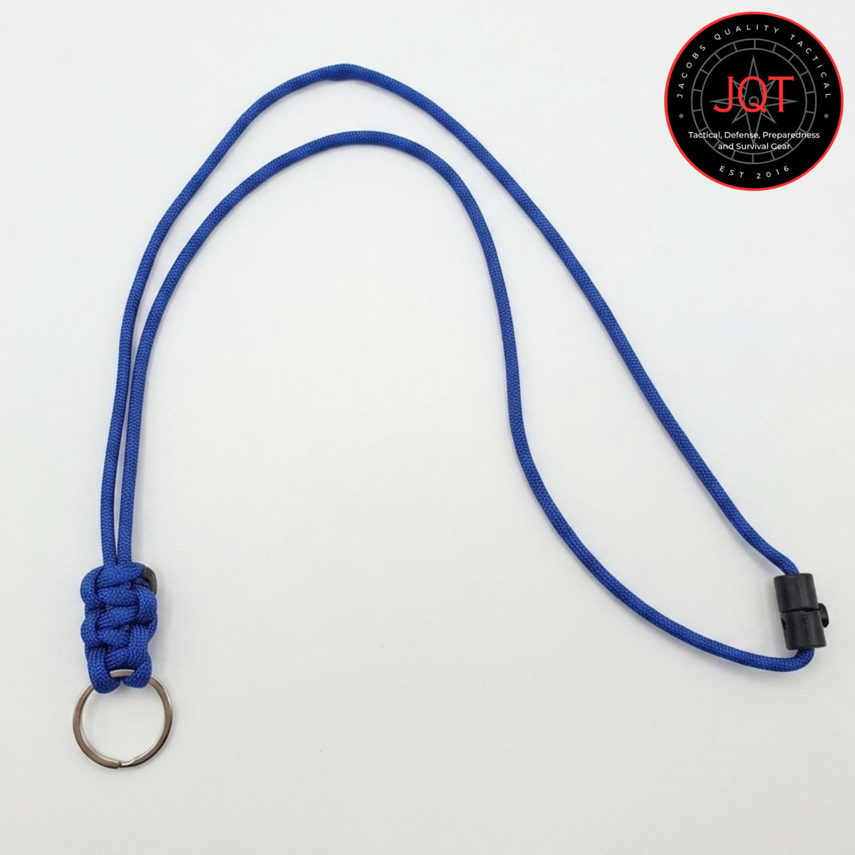 Paracord Neck Lanyard with Safety Breakaway for Keys, Badges, Tools