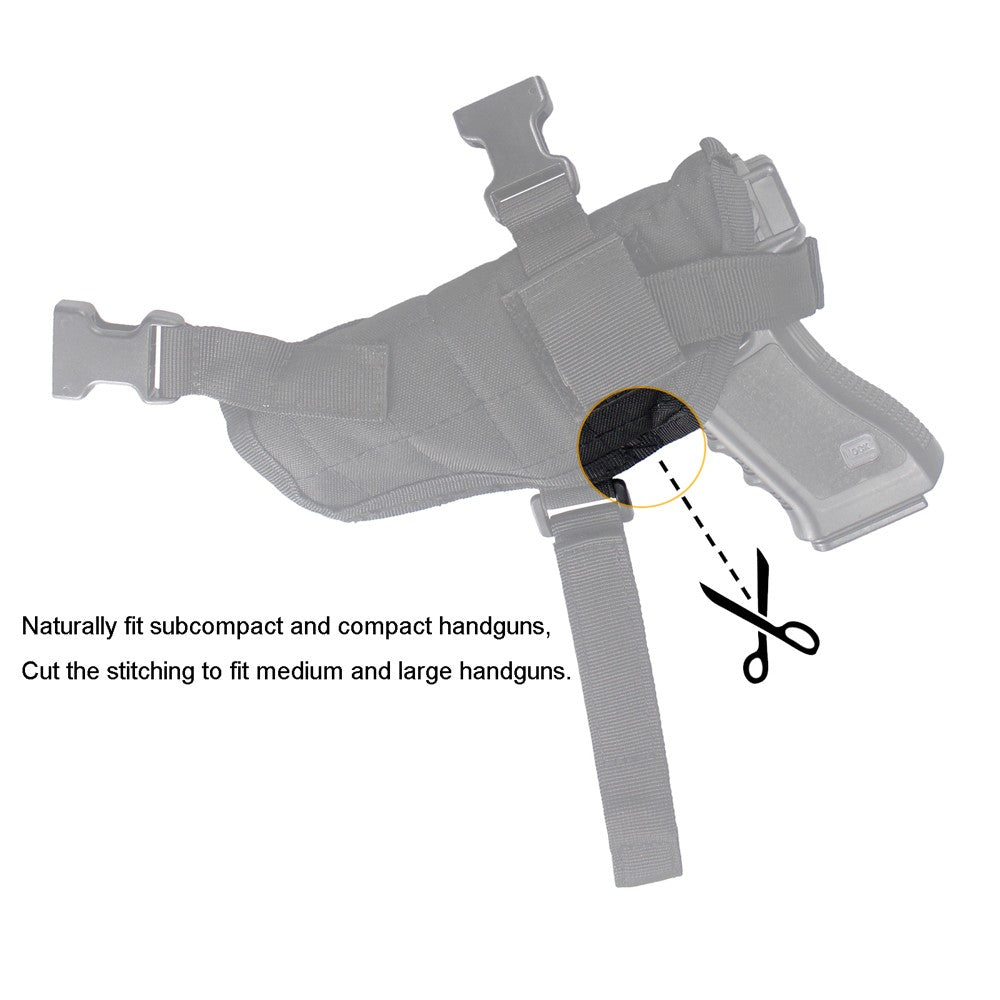 Underarm Shoulder Gun Holster for Pistol Concealed Carry Adjustable