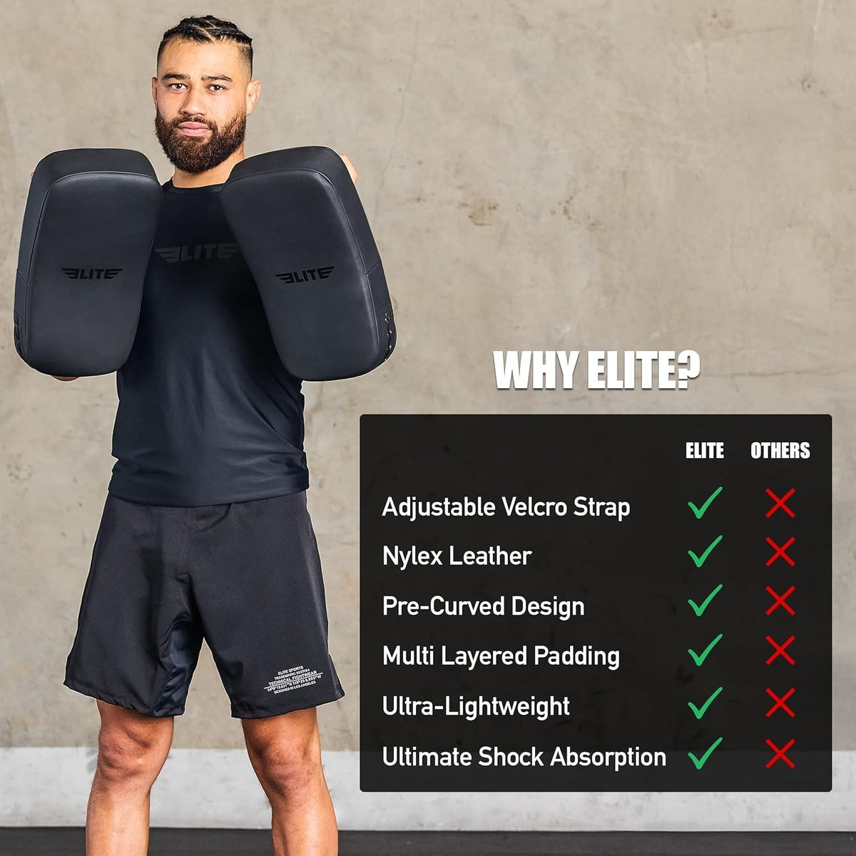 Unisex Kickboxing Strike Shield - Durable Foam Training Gear for Martial Arts