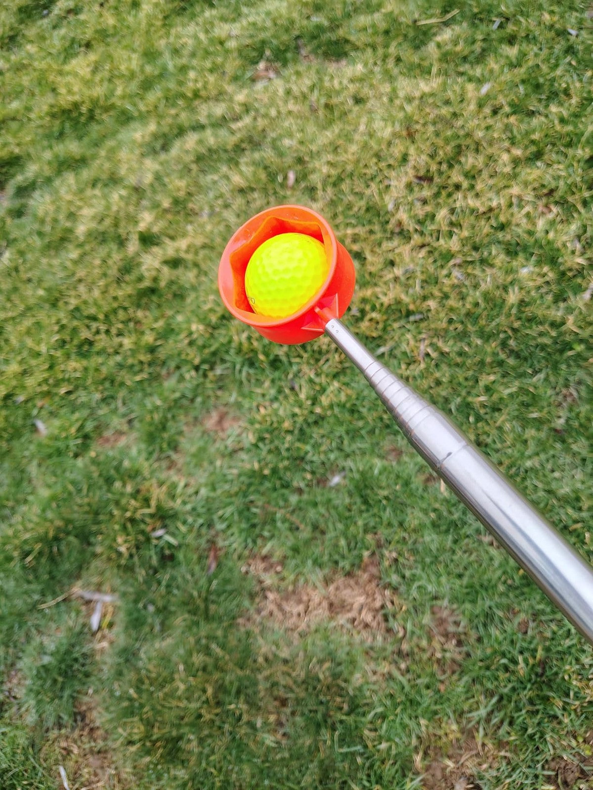 9Ft Telescopic Golf Ball Retriever with Steel Shaft & Non-Slip Grip