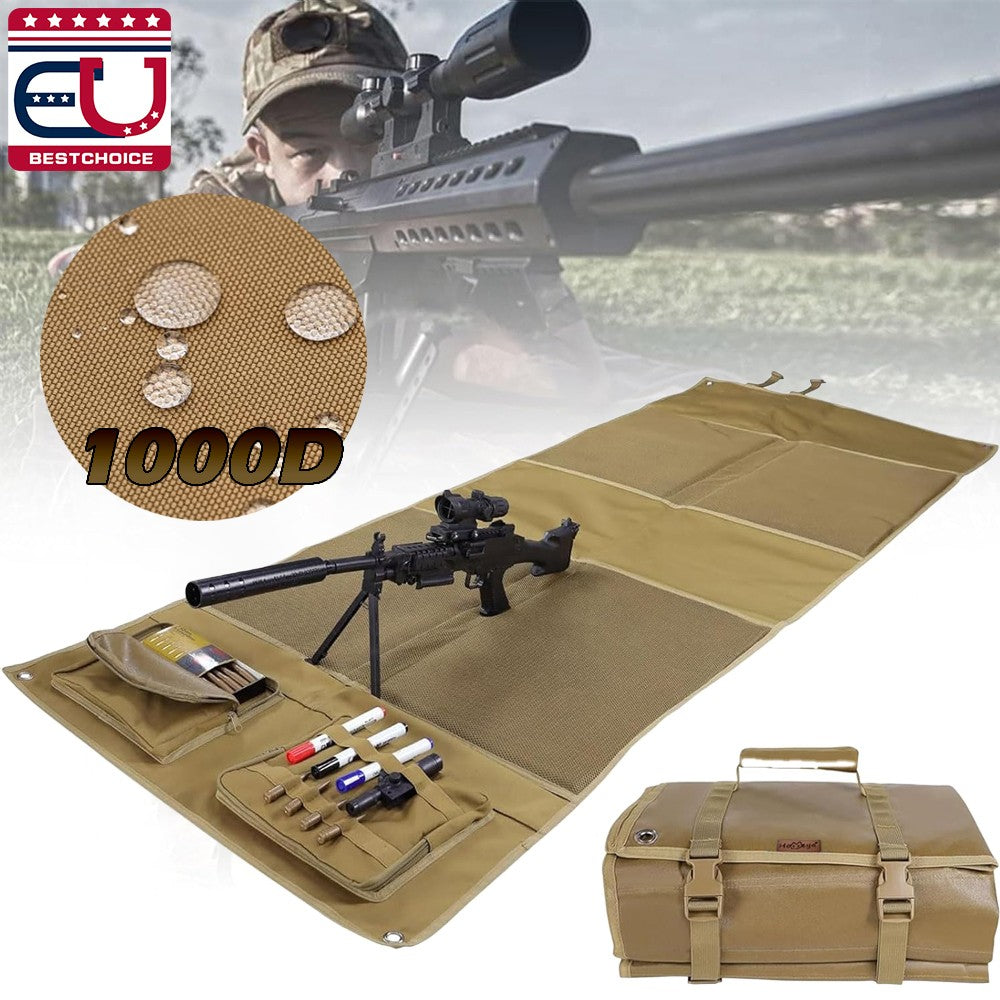 Heavy Duty Shooting Mat with Padded Roll for Range, Hunting & Military Use