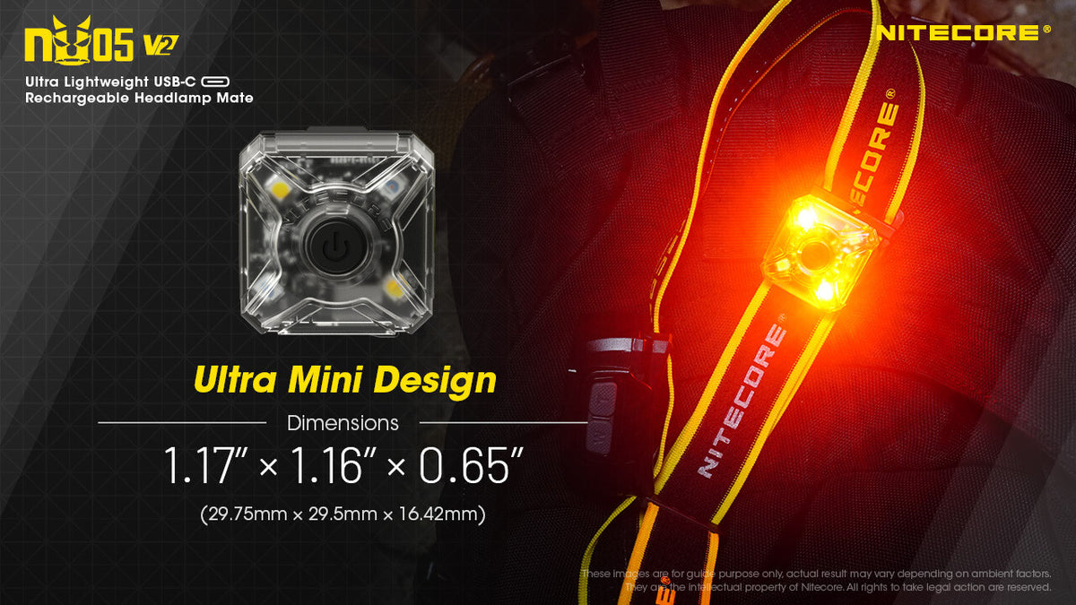 Rechargeable Signal Light with USB-C - Red & White Flashing Safety Light