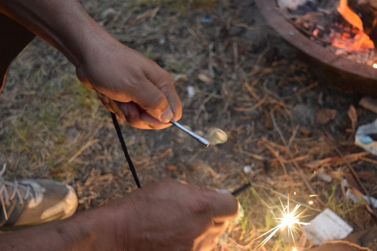 Bushcraft Ferrocerium Firesteel Rod 6 Inch - Mischmetal Spark Maker for Camping