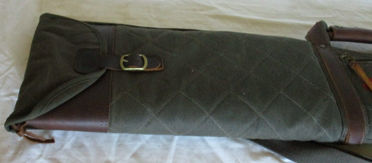 Benelli Lodge 53-Inch Olive Gun Case - Waxed Cotton Rifle Storage