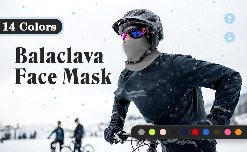 Unisex Breathable Ski Face Mask with UV Protection - Multiple Colors