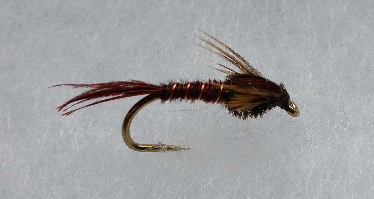 Fly Fishing Pheasant Tail Nymph Flies - 1 Dozen Assorted Sizes