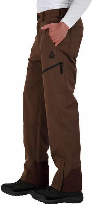 Men's Ski Snow Pants with 4-Way Stretch and Warm Fleece Lining