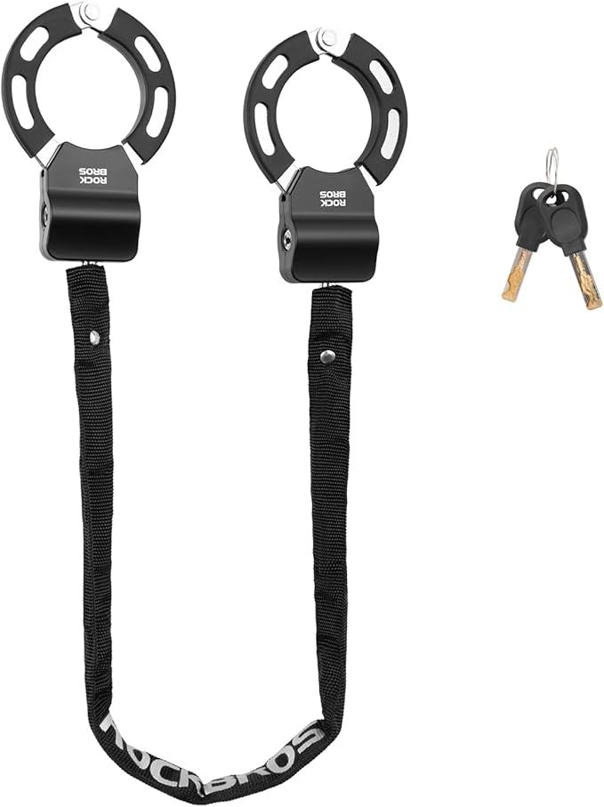 Bike Chain Lock 23.4 Inch Anti-Theft Security Lock with Key for Scooter and Bicycle