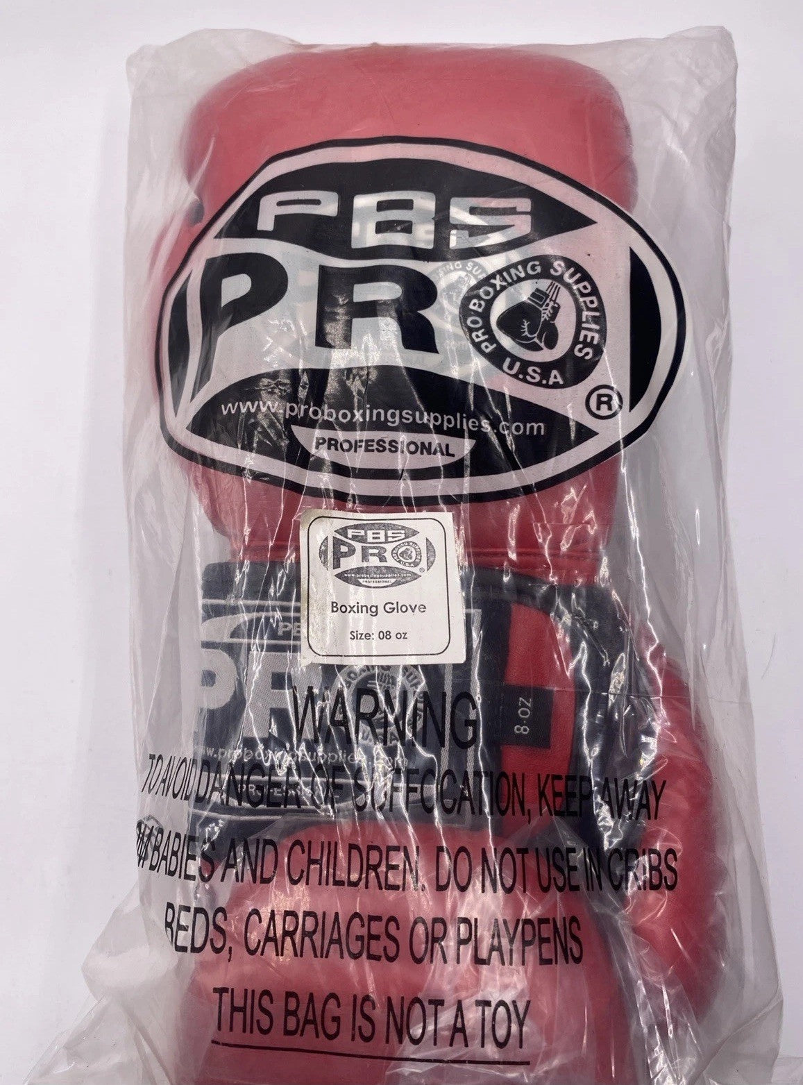 8 oz Boxing Gloves for Training Sparring Black Red - Pro Boxing Supplies ATL125