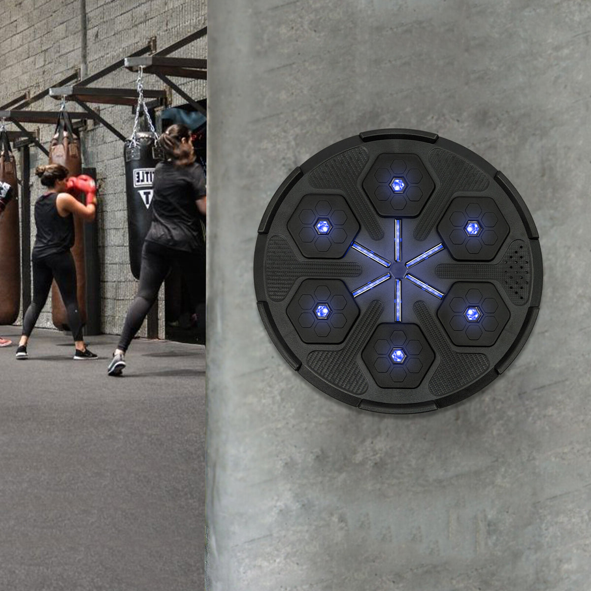 Bluetooth Boxing Target with Music & Light for Stress Relief and Training