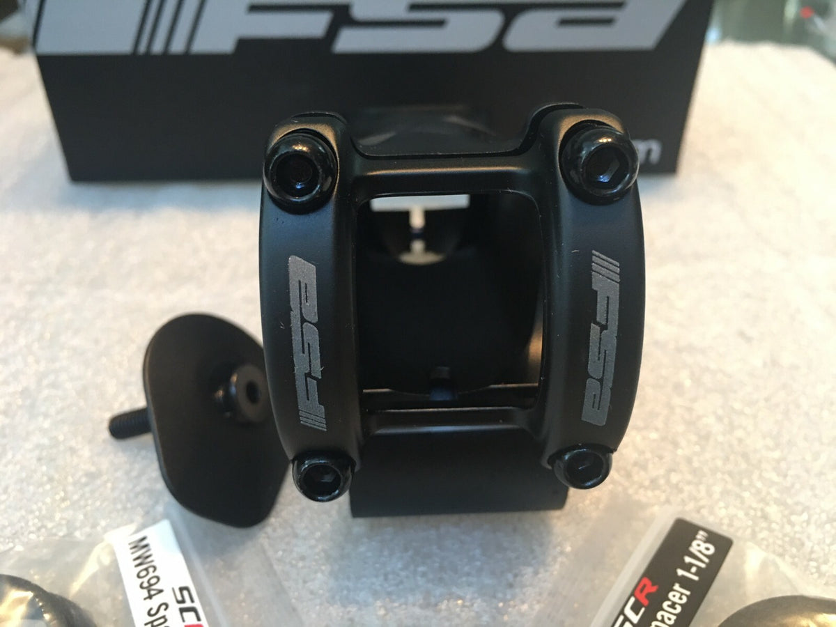 FSA SLK-SCR Stem for either 1 1/8th or 1/4" steerer tube 6 deg x