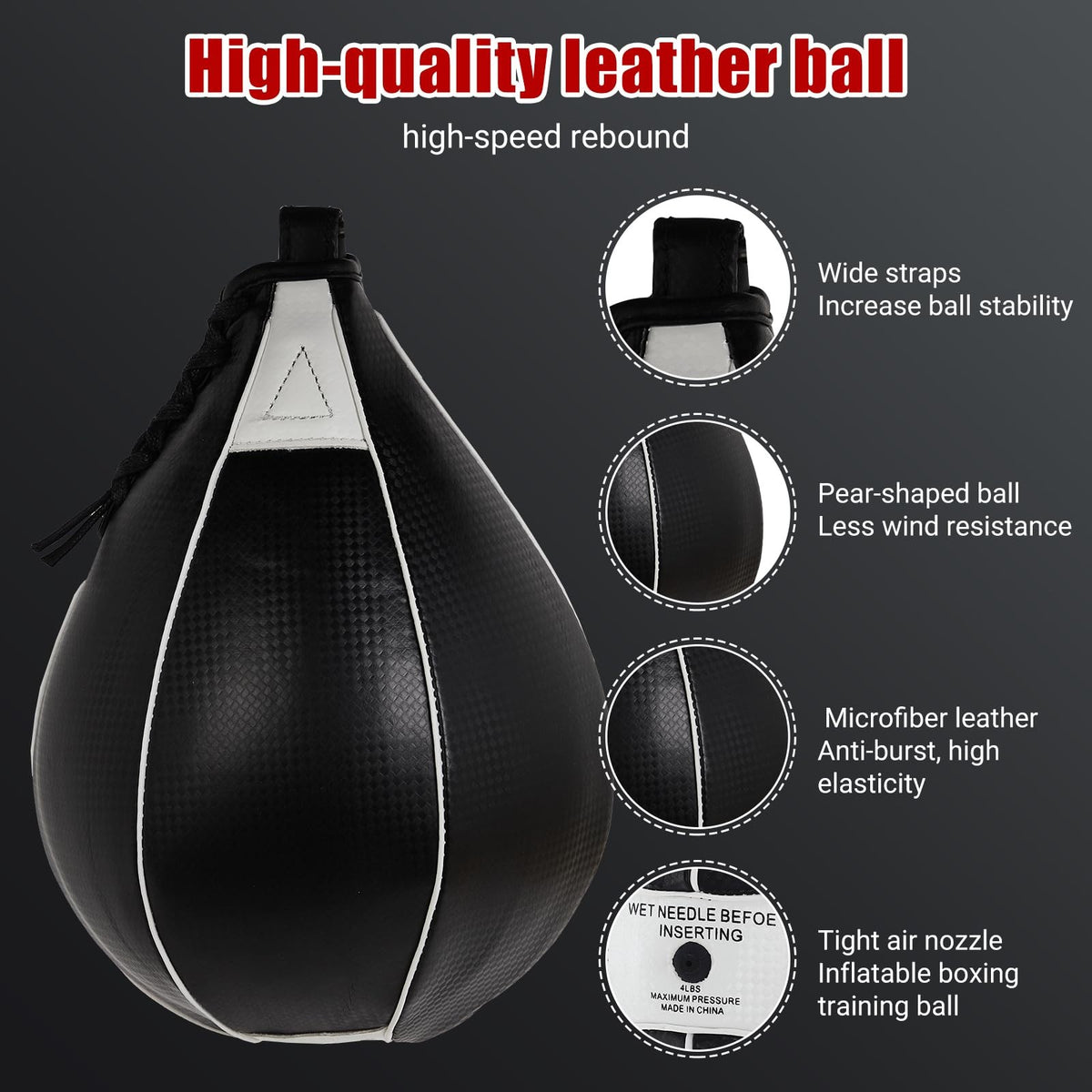 Speed Bag Platform Kit for Boxing Training with Heavy Punching Ball