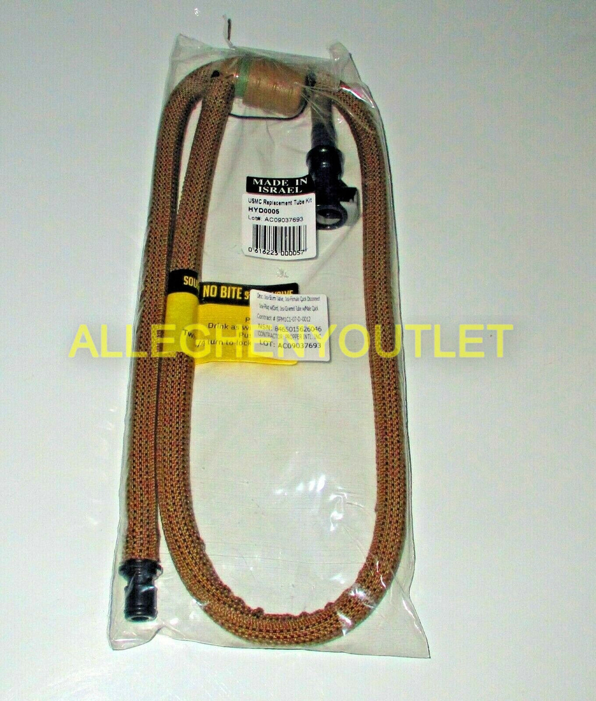 Military-Grade Hydration Replacement Tube Kit with Twist Valve - Coyote Brown