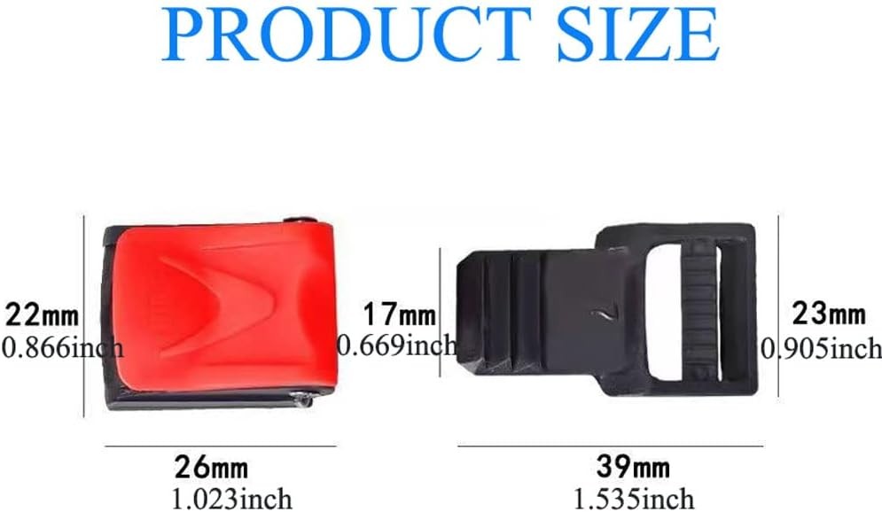 Bike Helmet Quick Release Buckle Kit with Open O Rings - 2 Pack