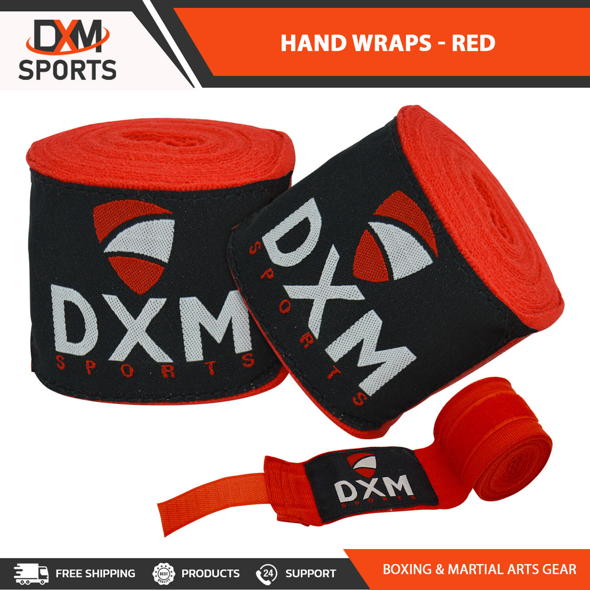 Boxing Hand Wraps MMA Wrist Support Bandages 177" for Training & Protection