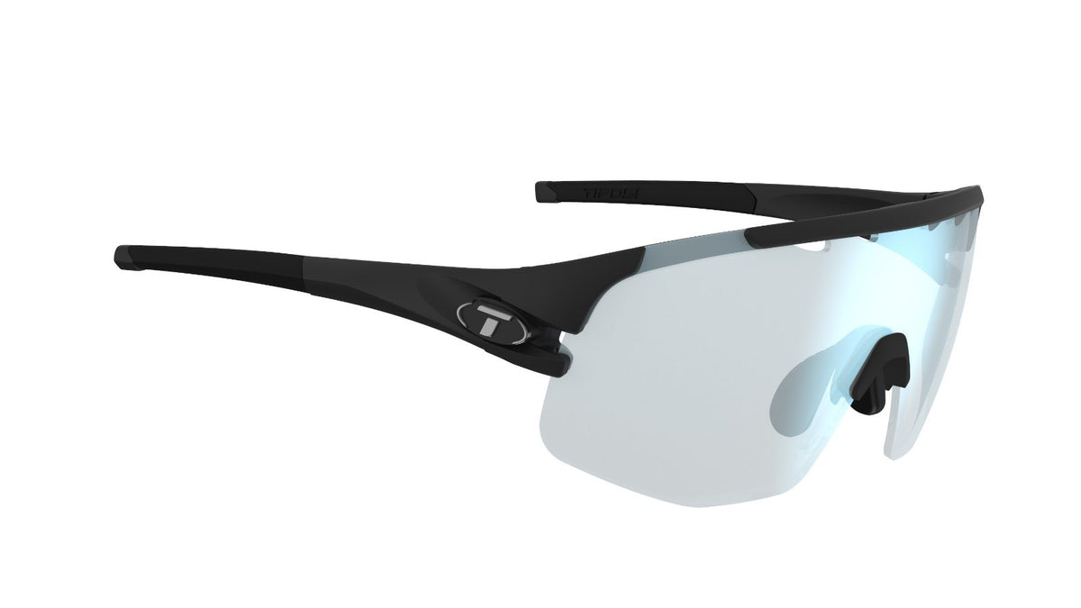 Sledge Lite Sunglasses with Photochromic Blue Mirror Lenses - Matte Black