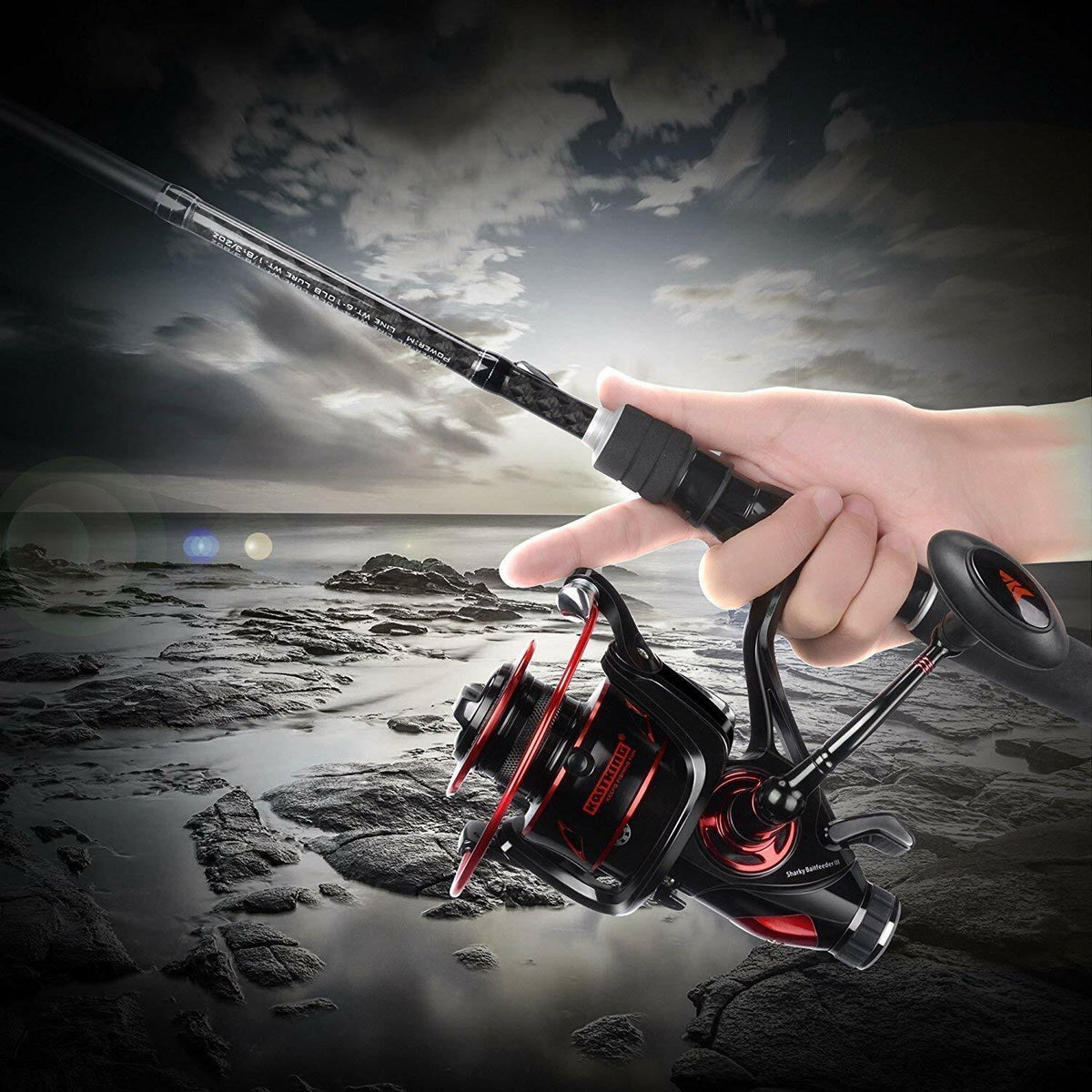 Baitcasting & Spinning Reel with Spare Spool - Saltwater & Freshwater Fishing Gear