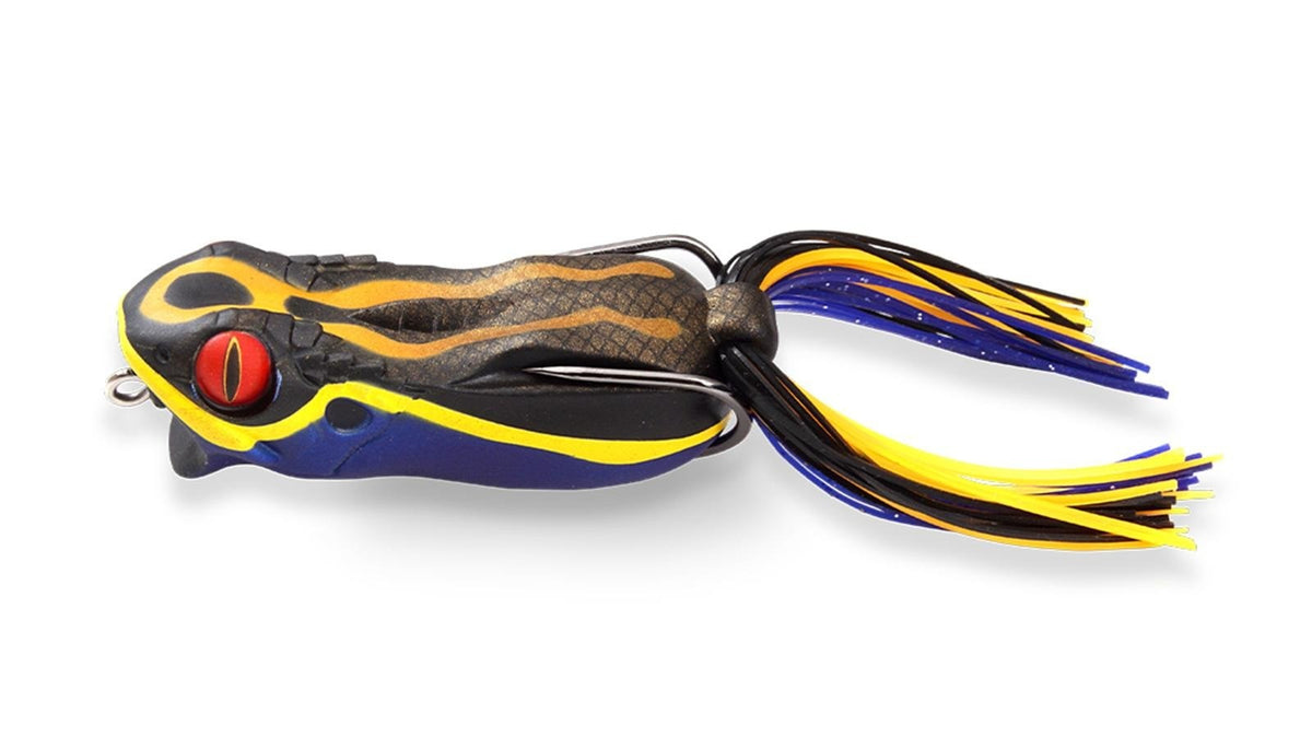 Topwater Hollow Body Frog Lure for Bass Fishing - 2.5" 1/2oz, Multiple Colors