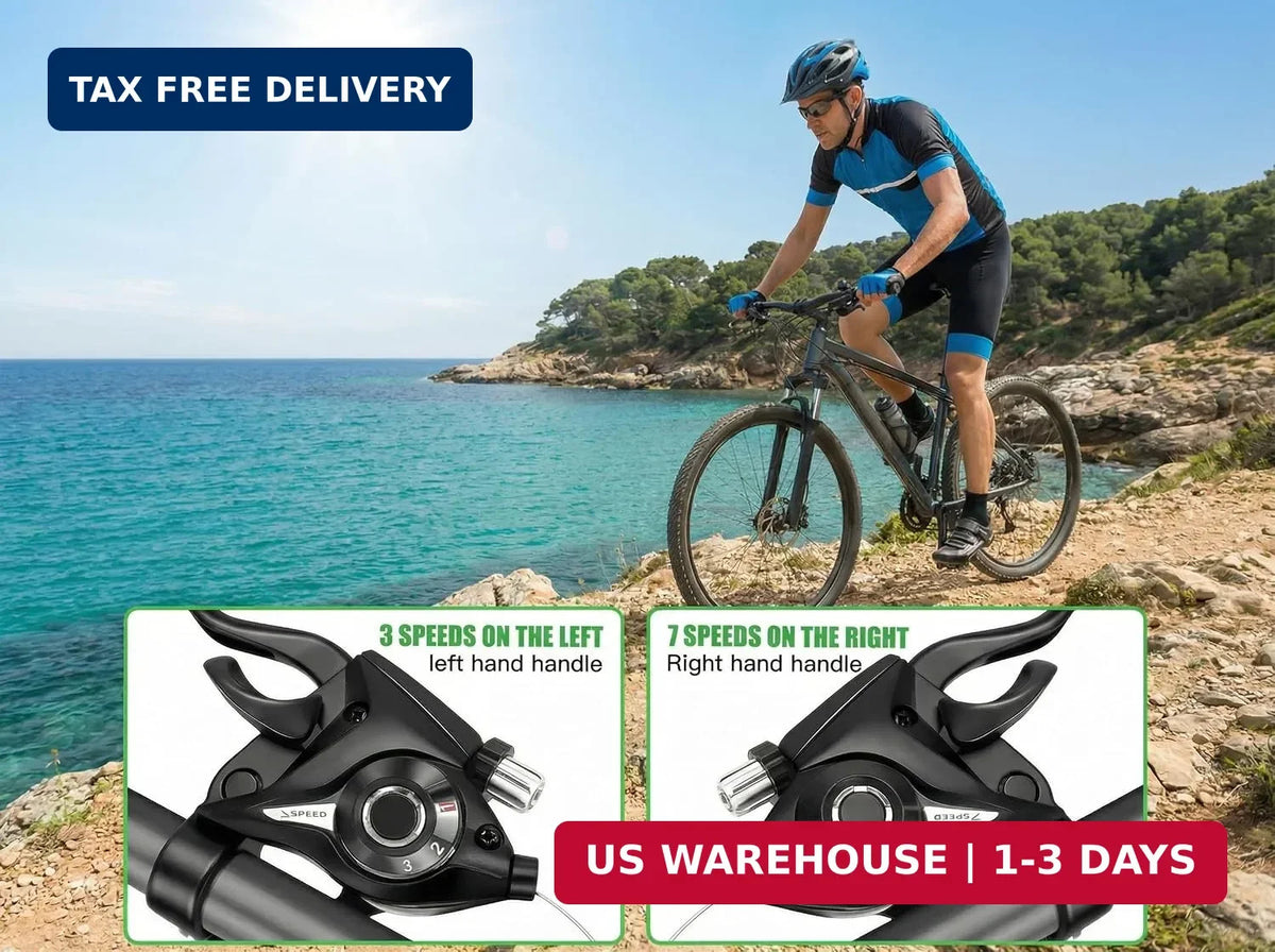 Shimano 7 8 21 24 Speed MTB Bike Shifter Lever Set - Left & Right Combo