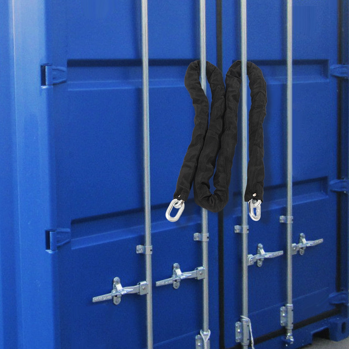 Heavy Duty 6ft Steel Chain Lock Kit - Security Lock with Keys and Brass Lock