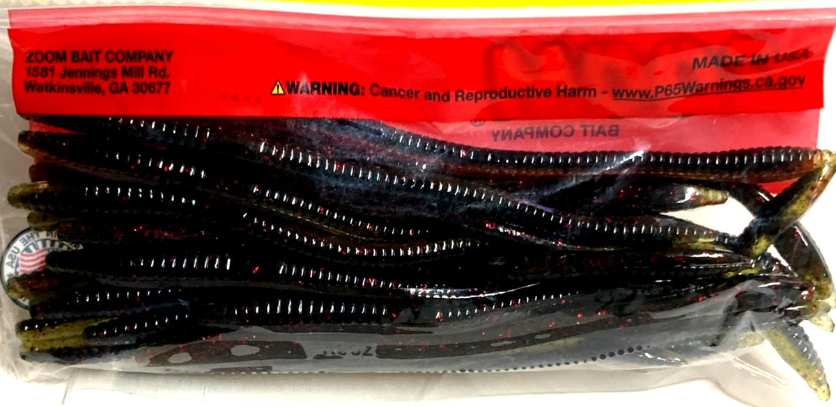 6-Inch Trick Worm Soft Plastic Bait for Fishing - 20 Count California 420