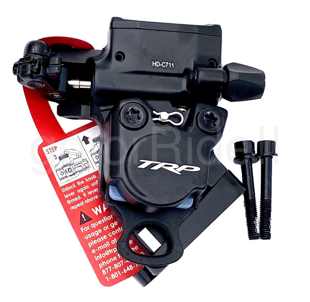 Hydraulic Disc Brake Calipers 160mm Flat Mount Front & Rear Black