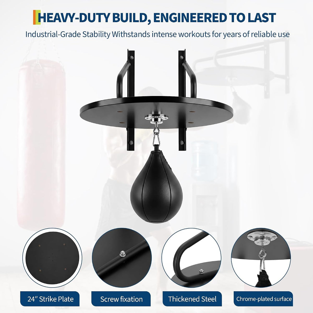 Speed Bag Platform Boxing Reflex Training Equipment with Punching Ball