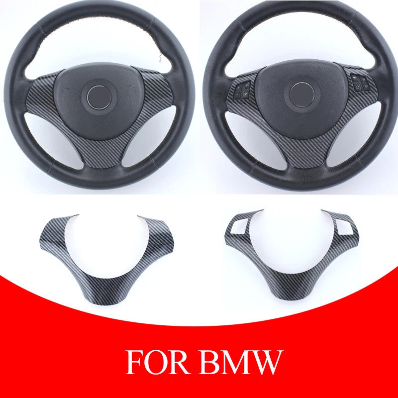 Carbon Fiber Car Steering Wheel Cover Trim for BMW 1 Series 3 Series