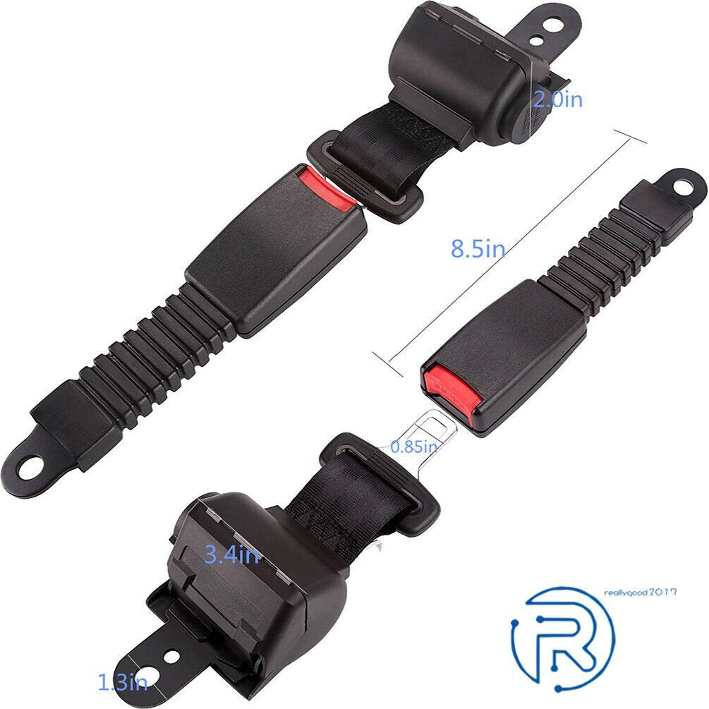 Universal Golf Cart Seat Belts - Retractable 42 Inch Safety Straps for EZGO Yamaha Club Car