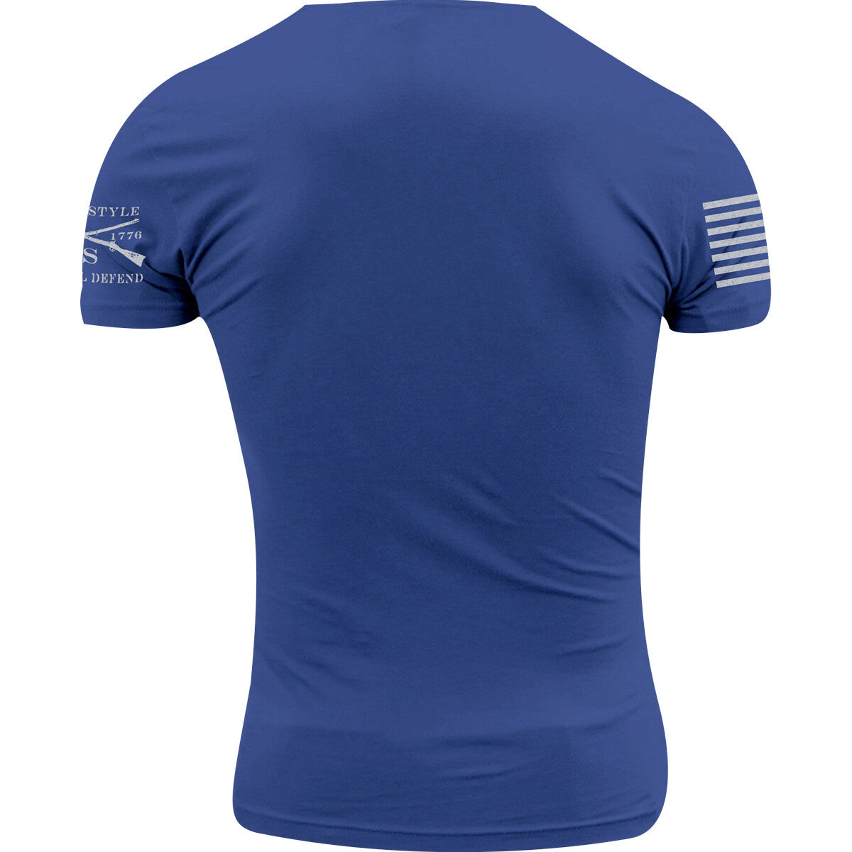 Men's T-Shirt Casual Crew Neck Tee USA Flag Royal 76