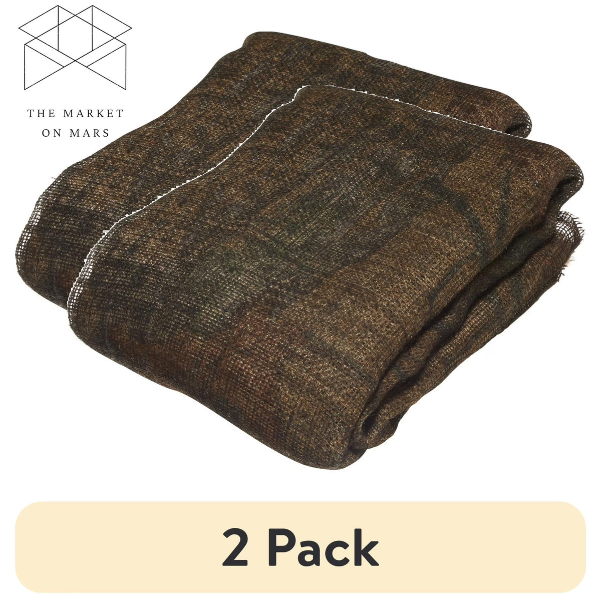Camouflage Burlap Hunting Blind Material - 2 Pack, Large Coverage