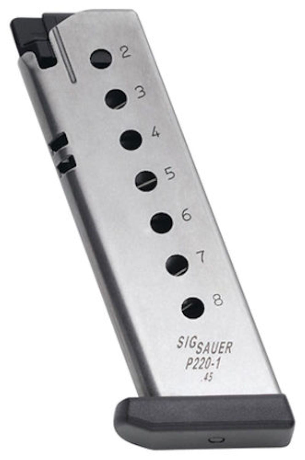 Sig Sauer P220 .45 ACP 8 Round Magazine - Stainless Steel Factory Replacement