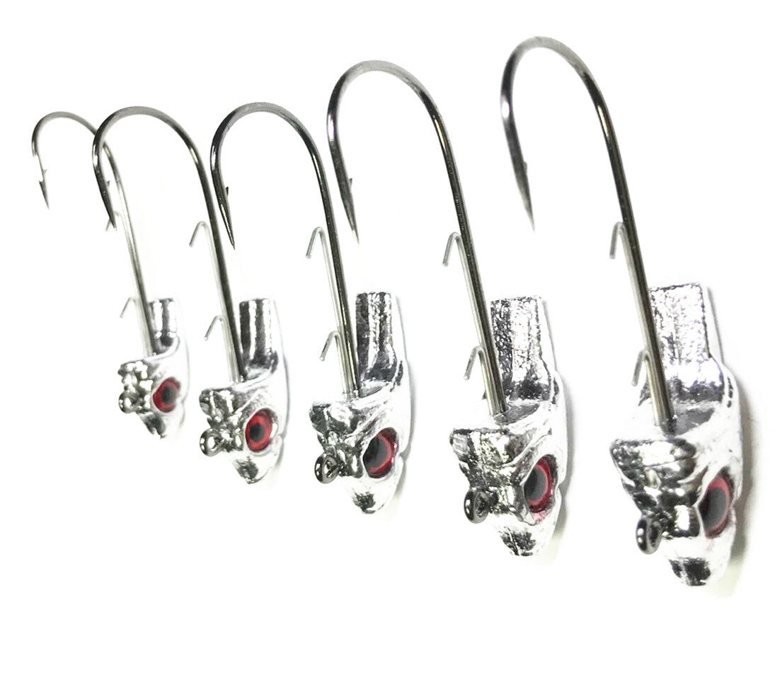 Artificial Fishing Jig Heads for Swimbaits - Multiple Weights & Hooks