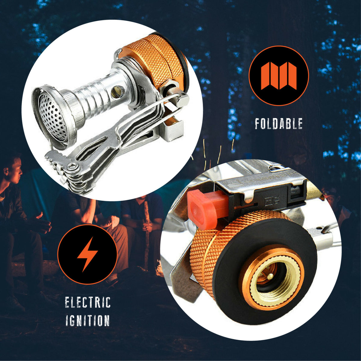 Ultralight Portable Camping Gas Stove Burner for Backpacking & Outdoor Cooking