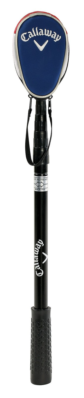 Telescopic Golf Ball Retriever 15ft with Dual-Zip Headcover for Water Hazards