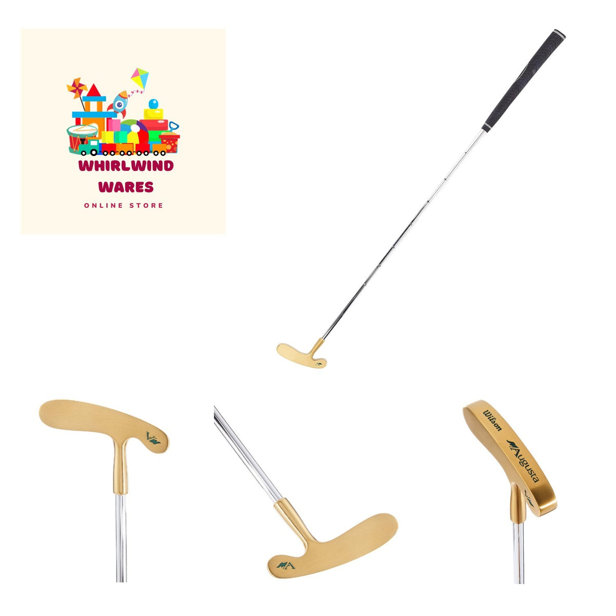 Men's Golf Putter - Augusta 35-Inch Right Handed Brass Head Finish