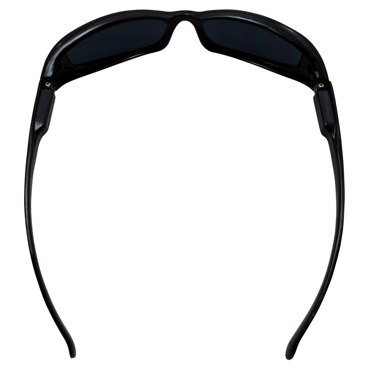 Motorcycle Sunglasses Black Frame Smoke Lens Spring Hinge UV400 Protection
