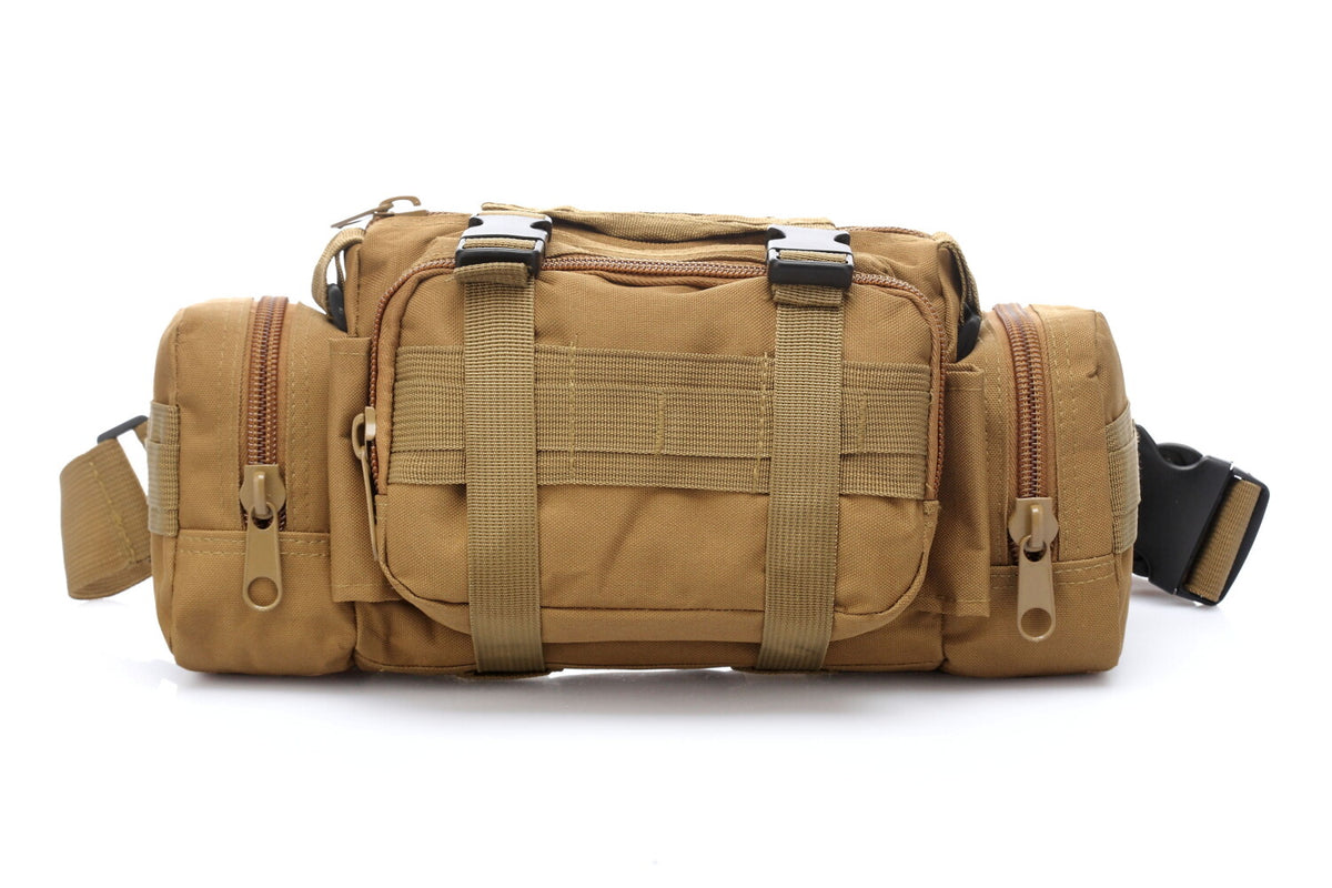Military Waist Bag Molle Waterproof Fanny Pack Utility Pouch for Outdoor
