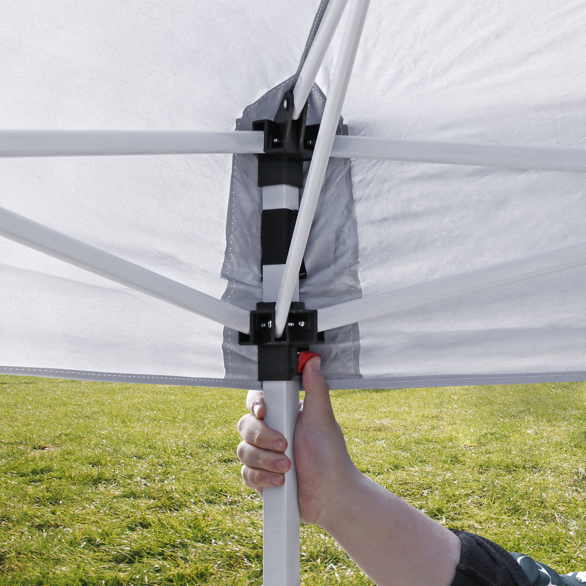 10x10 Pop Up Canopy Tent with Adjustable Height & Wheeled Carry Bag