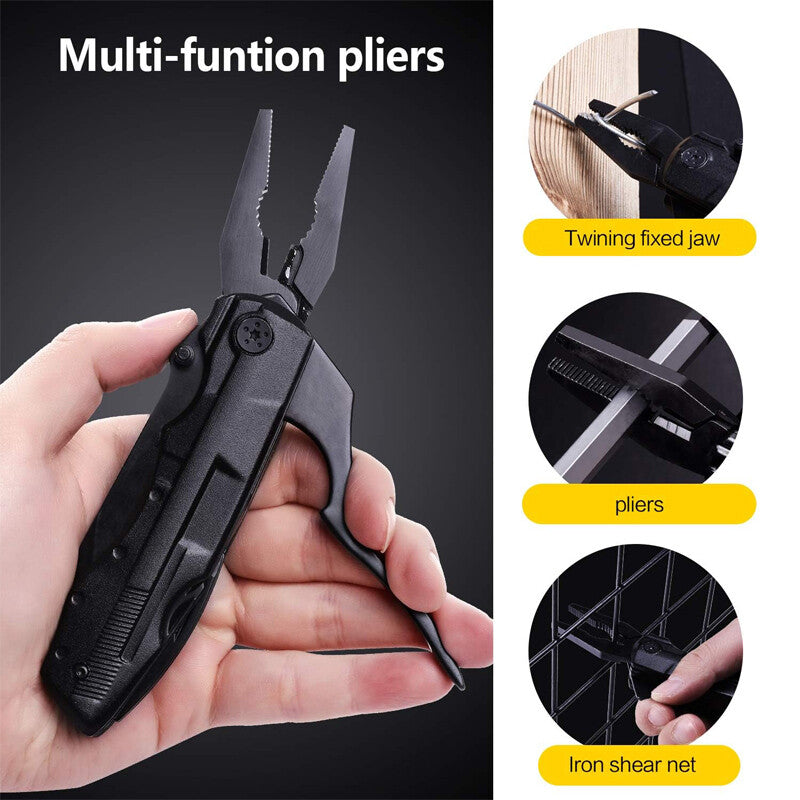 18-in-1 Multi Tool Knife with Pliers and Bits for Outdoor Survival