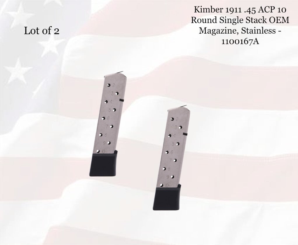 Kimber 1911 .45 ACP 10-Round Single Stack Magazine Stainless Steel