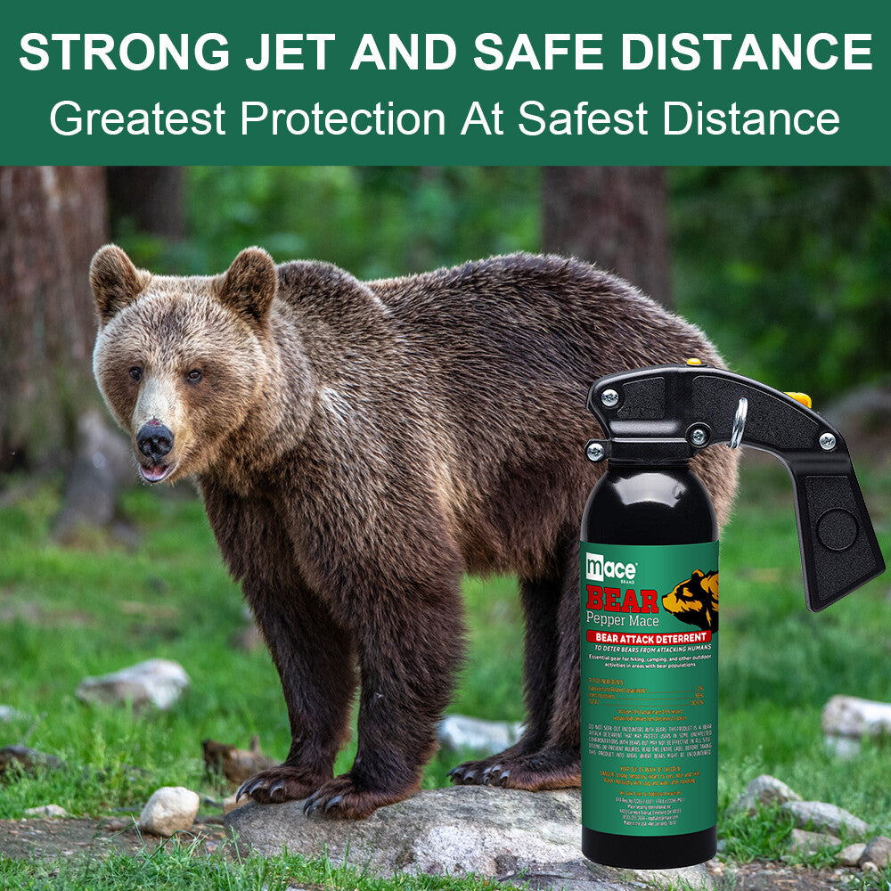 Bear Repellant Spray 16 oz with Safety Rack - Outdoor Self Defense