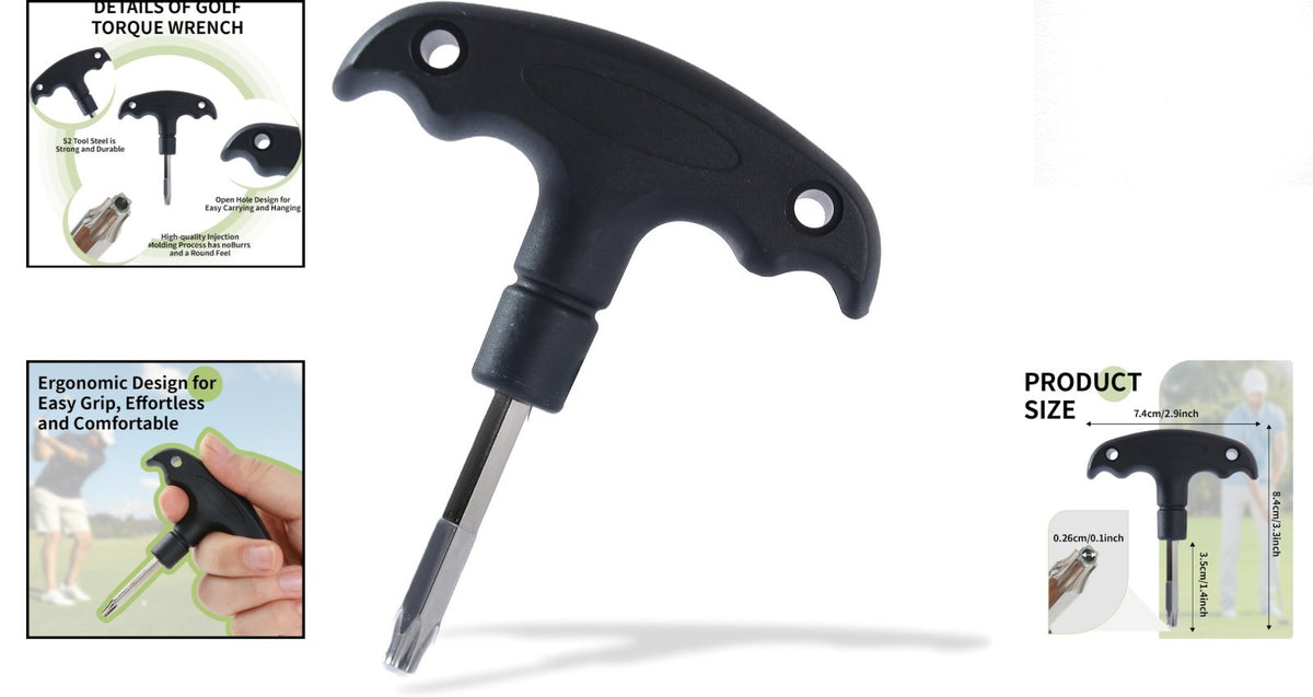 Golf Wrench Tool Stainless Steel Ergonomic Club Adjustment Tool