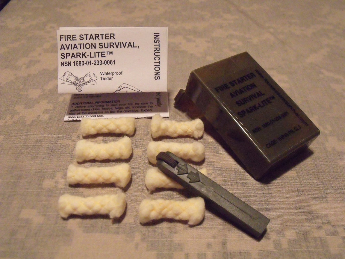 Military-Grade Survival Fire Starter Kit Olive Drab - Emergency Camping Tool