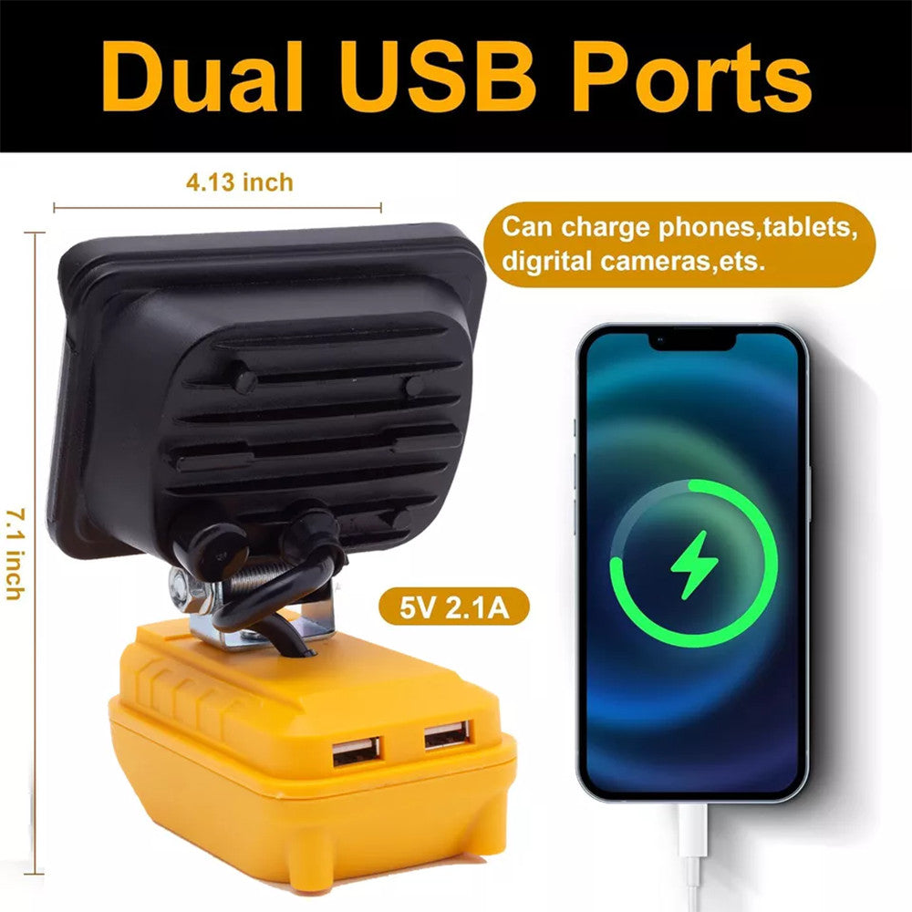 Outdoor LED Work Light Flood Lamp Portable Floodlight for Construction and Camping